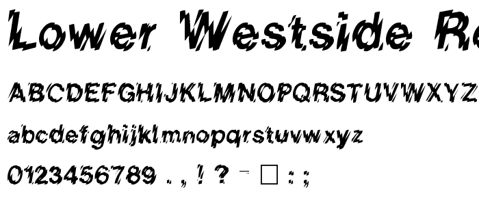 Lower-WestSide Regular font